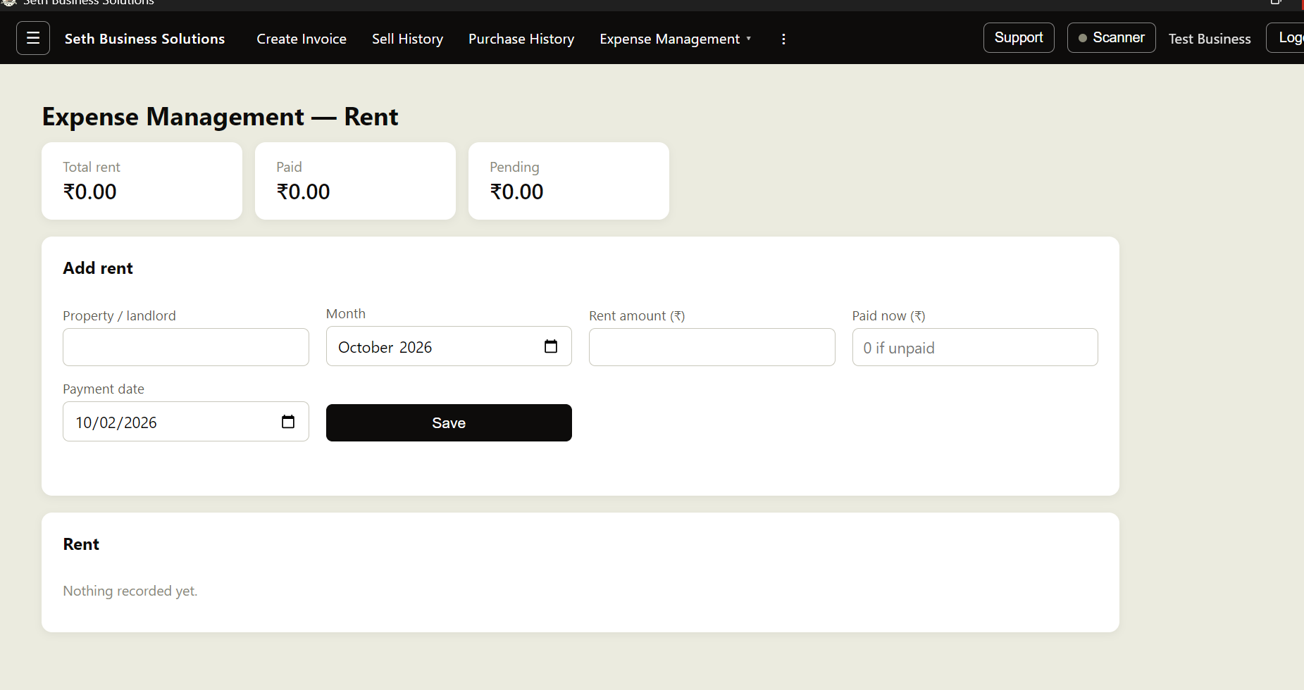 Rent management